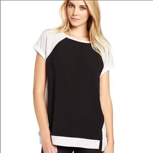 Anthro Sanctuary Short Sleeve Color Block Tunic
